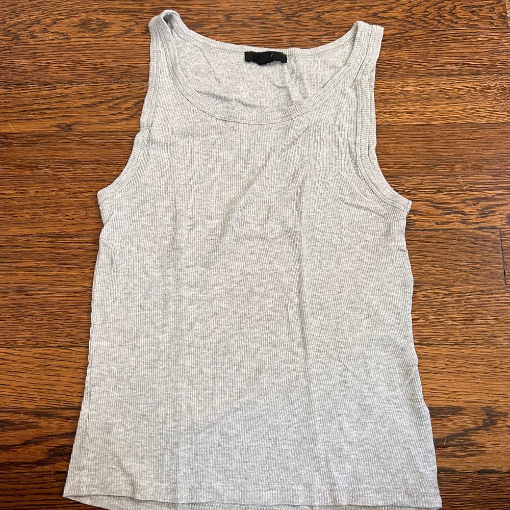 grey tank top and blue tank top - J Crew